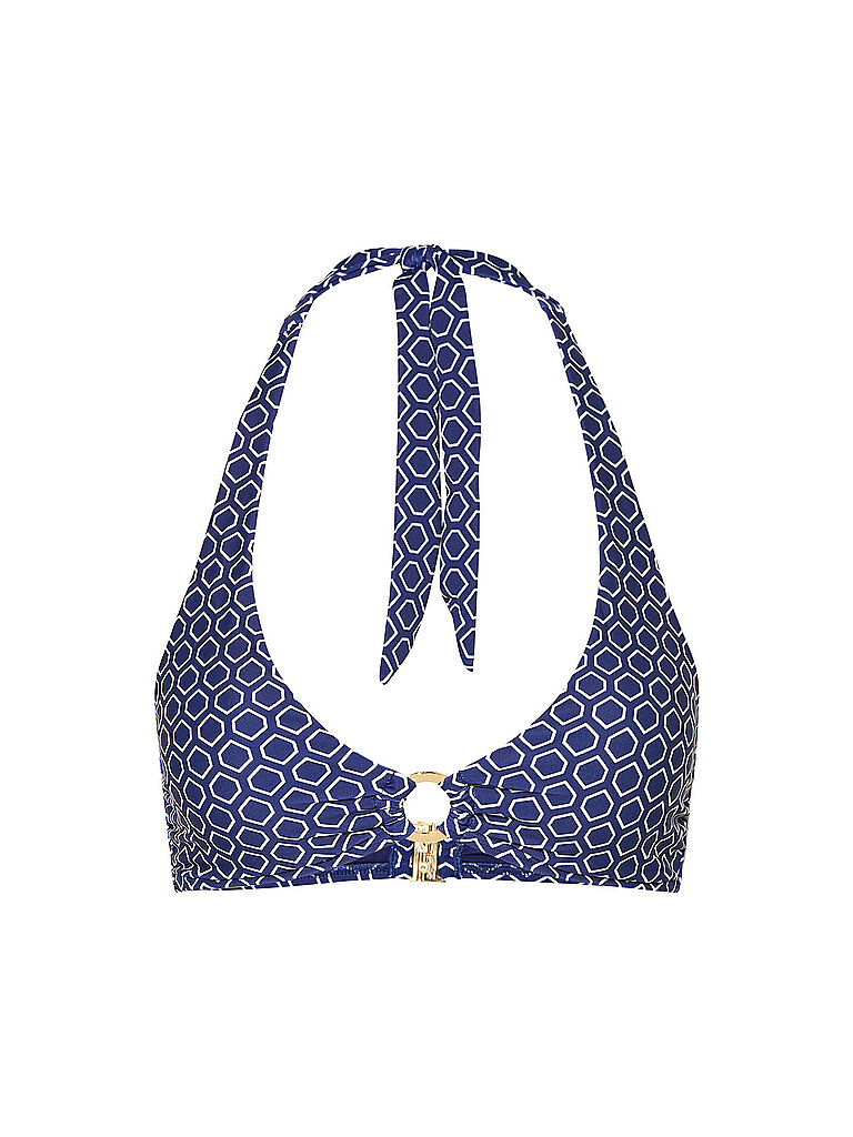 DARLING HARBOUR Damen Bikinioberteil Neckholder Top Ring dunkelblau | 40